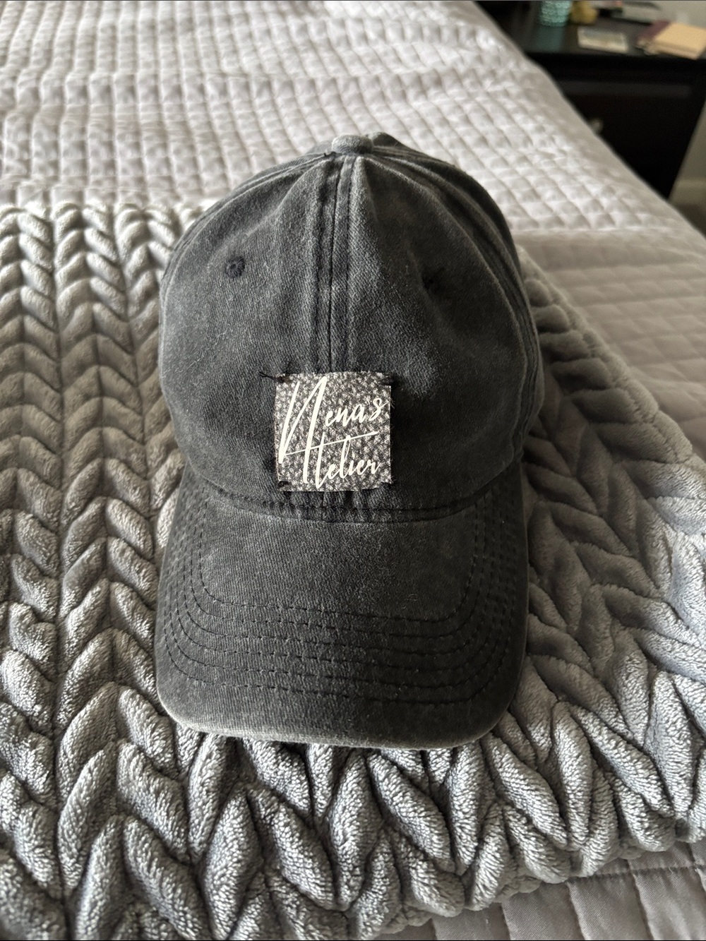 Washed Black Baseball Cap - Men